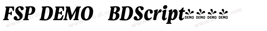 FSP DEMO   BDScript字体转换